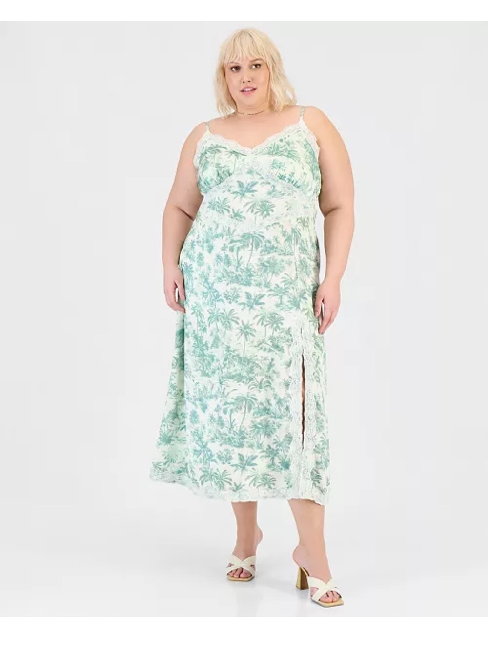 And Now This Trendy Plus Size Lace-Tim Slip Dress NWT Plus Size 4X
